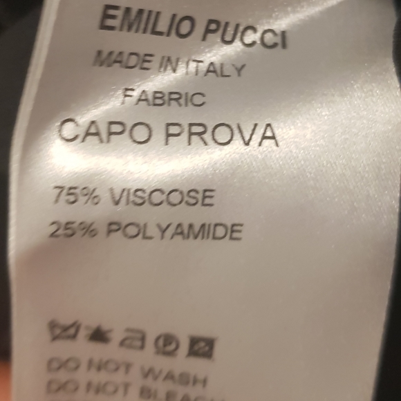 Emilio Pucci one shoulder black lace dress sz 40 / 6 - Picture 12 of 16